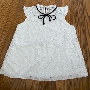 Monteau girl white blouse